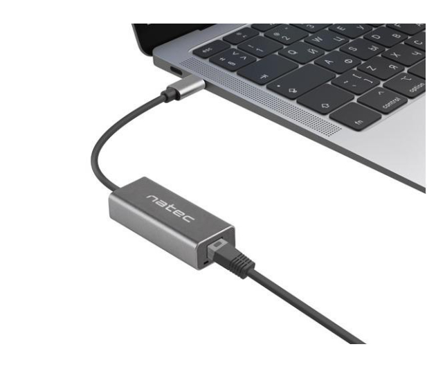 Natec KARTA SIECIOWA CRICKET USB-C 3.1 1X RJ45 1GB NA KABLU - 1470215 - zdjęcie 4